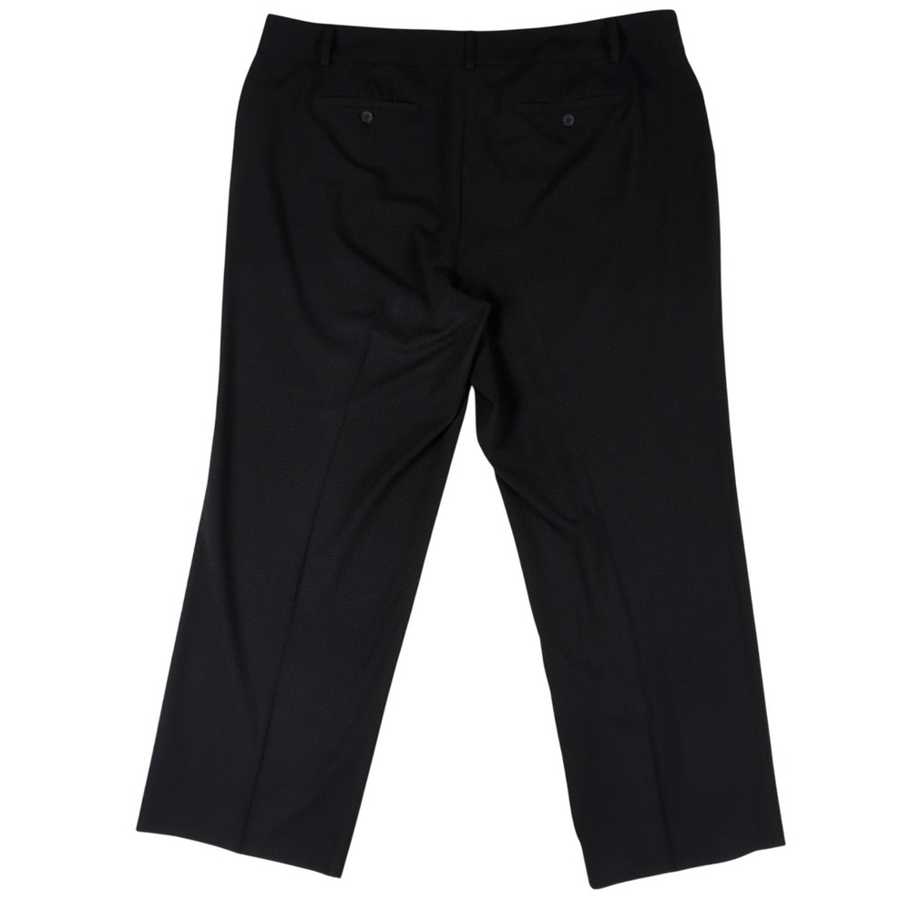 Michael Kors Gramercy Fit Dress Pants Women 18W Regular Black Straight Leg - Picture 2 of 12